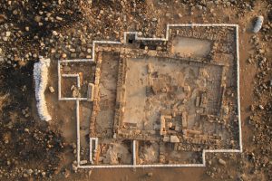 Aerial view, courtesy of the Kinneret Regional Project © <i> synagogues.kinneret.ac.il </i>