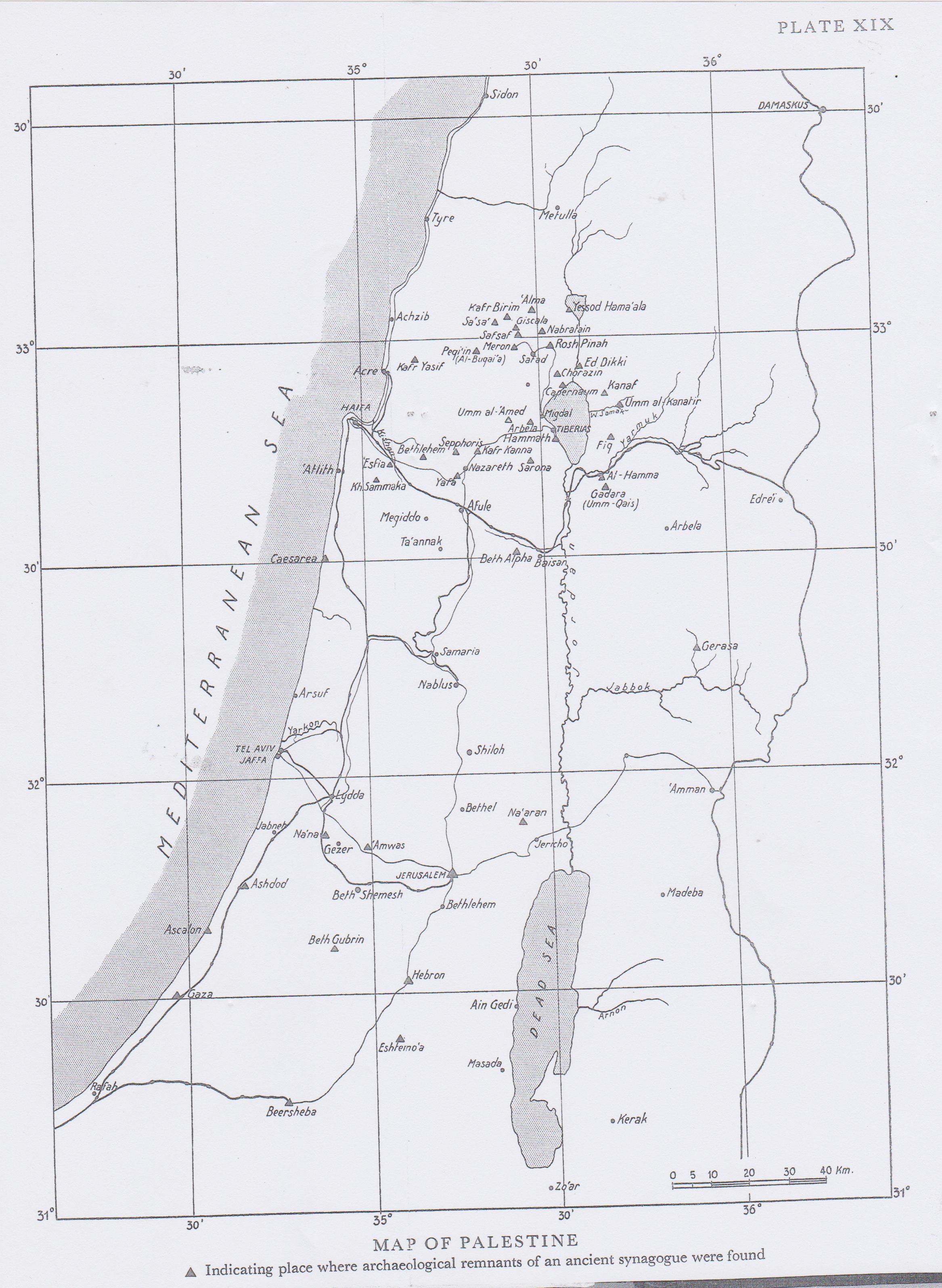 Distribution Maps of Ancient Synagogues - The Bornblum Eretz Israel ...