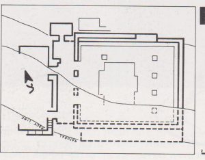 תוכנית סכמטית. אילן 1991, עמ' 153. באדיבות אלמוגה אילן. © <i> synagogues.kinneret.ac.il </i>