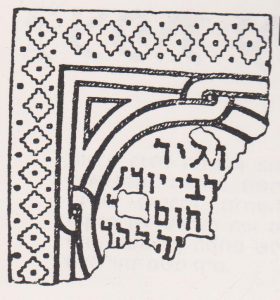 Mosaic with Aramaic Inscription. Ilan 1991: 221. Courtesy of Almoga Ilan. © <i> synagogues.kinneret.ac.il </i>