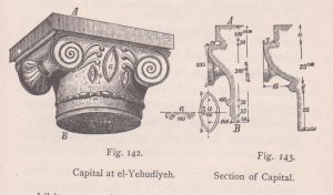 Ionic capital, Schumacher 1888: 271 © <i> synagogues.kinneret.ac.il </i>
